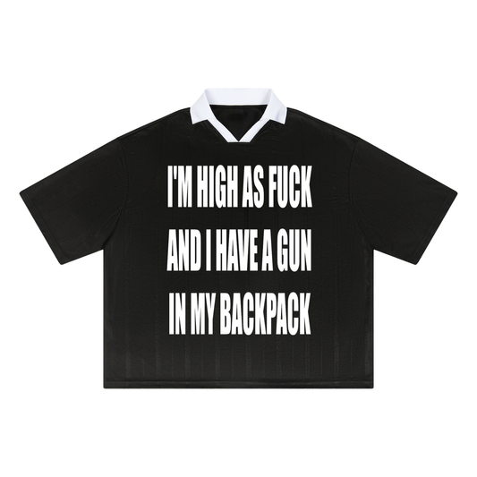 IM HIGH AS FUCK AND I HAVE A GUN IN MY BACKPACK